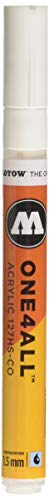 MOLOTOW ONE4ALL Acrylic Paint Marker, 1.5mm, Signal White, 1 Each (127.411)