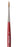 da Vinci Watercolor Series 5580 CosmoTop Spin Paint Brush, Round Synthetic with Red Handle, Size 3 (5580-03)