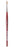 da Vinci Watercolor Series 5580 CosmoTop Spin Paint Brush, Round Synthetic with Red Handle, Size 4 (5580-04)