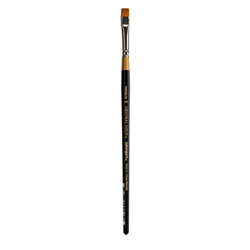 KINGART Original Gold 9450 Series, Premium Artist Brush, Golden TAKLON Chisel Blender-Size: 6, 6