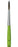 da Vinci Student Series 373 Fit for School and Hobby Paint Brush, Round Elastic Synthetic with Green Matte Handle, Size 6