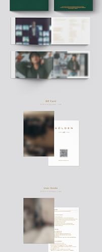 BTS Jungkook Golden 1st Solo Album Contents+Photobook+Photocard+Tracking Jung Kook (Weverse Albums Version)