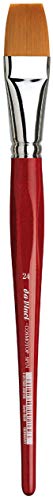 da Vinci Watercolor Series 5880 CosmoTop Spin Paint Brush, Flat Synthetic with Red Handle, Size 24 (5880-24)