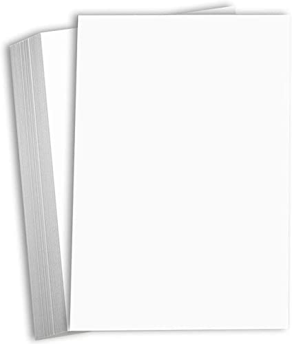 Hamilco White Cardstock Thick 11x17 Paper - Heavy Weight 80 lb Cover Card Stock 25 Pack