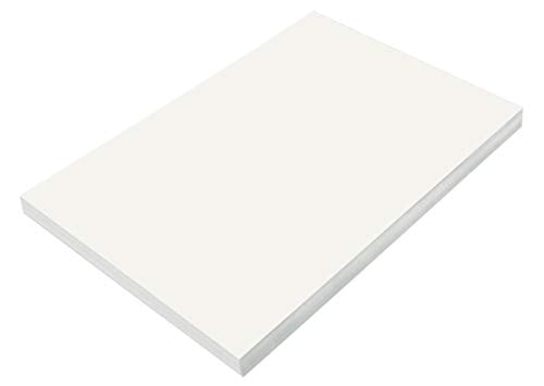 Prang (Formerly SunWorks) Construction Paper, White, 12" x 18", 100 Sheets