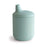 mushie 100% Silicone Baby Sippy Cup | 6 Months+ (Cambridge Blue)