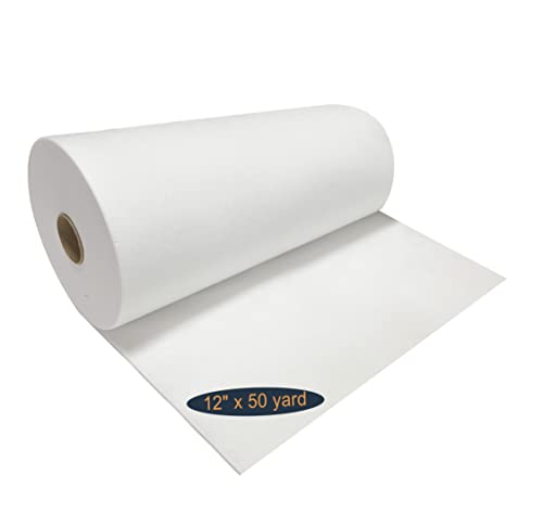 HimaPro Cut Away Embroidery Stabilizer Backing 2.5oz Medium Weight 12'' x 50 Yard Roll Cutaway Stabilizer for Machine Embroidery 100% Polyester