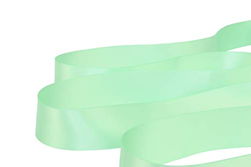 Ribbonitlux 1.5" Wide Double Face Satin Ribbon 25 Yards (530-Mint）, Set for Gift Wrapping, Party Decor, Sewing Applications, Wedding and Craft
