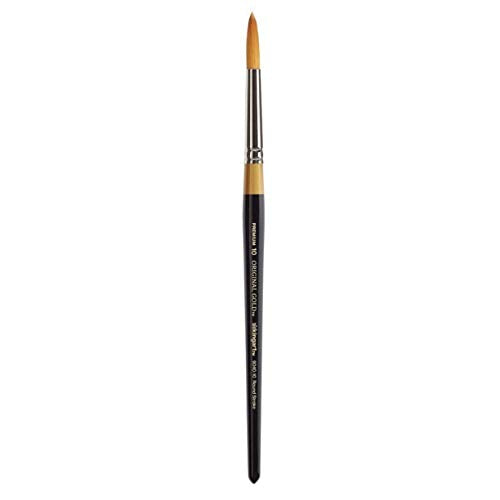 KINGART Original Gold Premium Artist Brush, Golden TAKLON Round Stroke