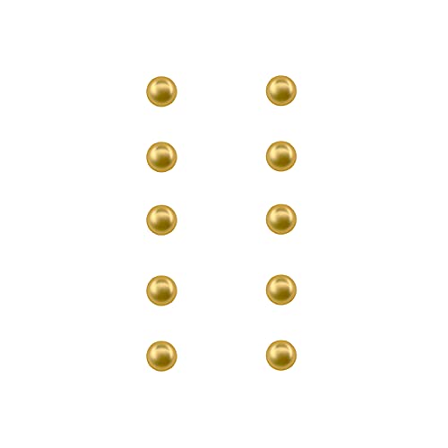 Jerler 10 Pcs Gold Matal Buttons Embellishments Sew on Clothing Buttons (Gold)