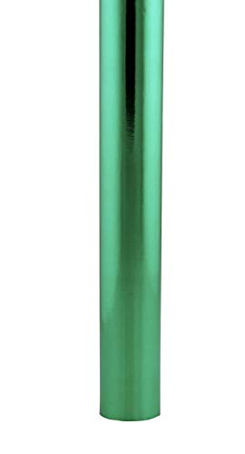 Hygloss Products Metallic Foil Paper Gift Wrap Roll Green 26-Inch x 25-Feet - 54 Sq. ft. Total