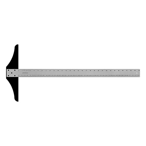 Ludwig Precision Heavy-Duty Aluminum T-Square for Art, Framing & Drafting, 30-inch