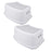 Step Stool for Kids (2 Pack), Toddlers Stool for Potty Training, Bathroom, Kitchen, Bedroom, Toy Room and Living Room. Toilet Stools with Soft Anti-Slip Grips for Safety, Stackable (Grey)