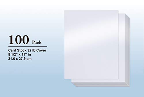 White Shimmer Paper - 100-Pack Metallic Cardstock Paper, 92 lb Cover, Double Sided, Printer Friendly - Perfect for Weddings, Birthdays, Craft Use, Letter Size Sheets, 8.5 x 11 Inches