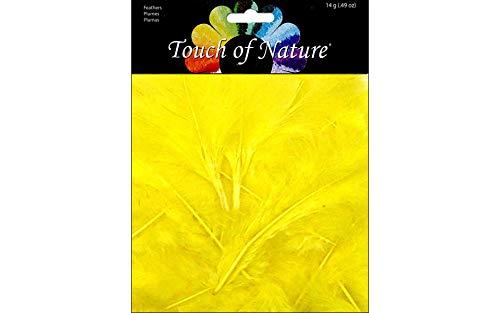 Touch of Nature Turkey Flat Feathers 14GM 4-6" Yellow Gold 1pkg