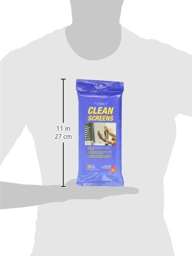Ettore Clean Screens Wipes Per Pack, 25 Count (Pack of 1), No Color