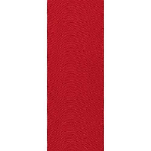 Berwick Offray 360125 Single Face Satin Ribbon, Red, 2 1/4 in x 9 ft