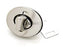 CRAFTMEMORE 2pcs Oval Twist Turn Locks Purse Closure Leathercraft Accessory Turn Lock Clasp (Medium 28x22 mm, Silver)