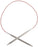 CHIAOGOO 24-Inch Red Lace Stainless Steel Circular Knitting Needles, 7/4.5mm