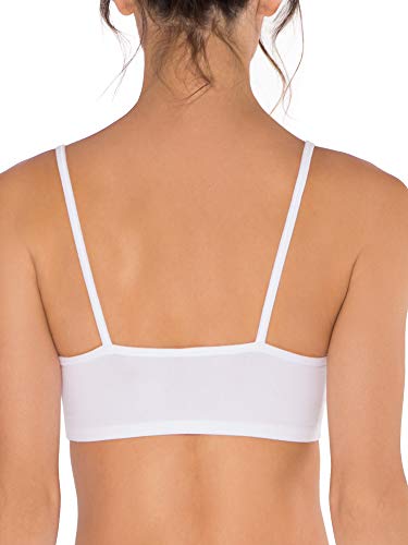 Fruit of the Loom womens Spaghetti strap Pullover Sports Bra, Size 42, White/Heather Grey/Black, 6 pack