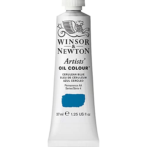 Winsor & Newton Artists' Oil Color, 37ml (1.25 oz) Tube, Cerulean Blue