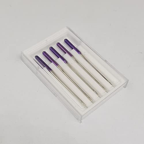 HONEYSEW Sewing Machine Blue Tip Needle Size 11 Purple Tip Needles Designed for Janome Stretch Size14