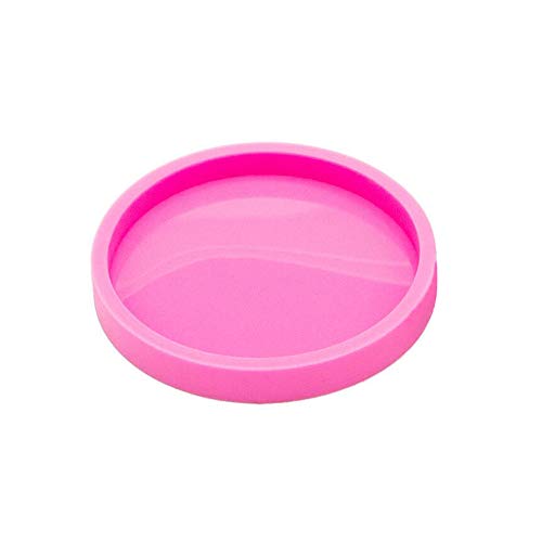 Super Shiny Circle Coaster Resin Molds Silicone Coaster Mold Round Shape Silicone Molds for Epoxy Resin Casting DIY Cup Mats Mold Diameter 7.8cm/3.07 inch, Molds for Casting, Home Decoration, Size L
