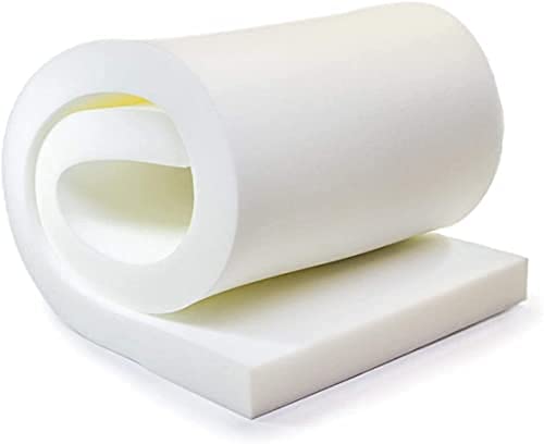 AK TRADING CO. Professional 3" Thick, 18" Wide X 72" Long Regular Density Upholstery Foam, White