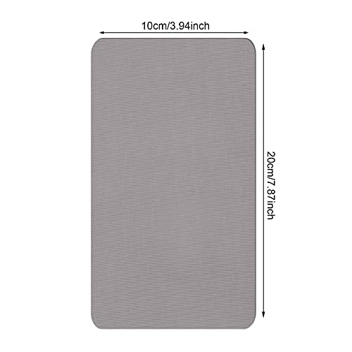8 Pieces Nylon Repair Patch Self-Adhesive Nylon Patch Waterproof Lightweight Repair Patch for Clothing Down Jacket Tent Cloth Bag (Gray)