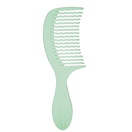 Wet Brush Go Green Tea Tree Oil Infused Treatment Comb - Wide Tooth Hair Detangler with WaveTooth Design that Gently and Glides Through Tangles - No Split Ends and No Damage