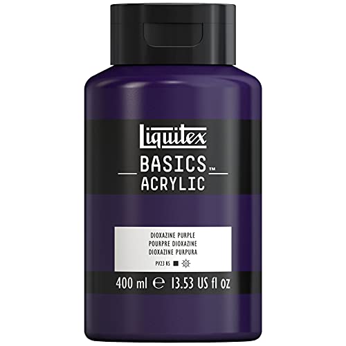 Liquitex BASICS Acrylic Paint, 400ml (13.5-oz) Bottle, Dioxazine Purple