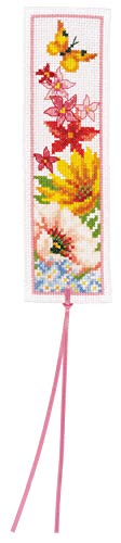 VERVACO (3PL) Cross Stitch, Colourful Flowers (14 Count)