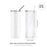 PYD Life Sublimation Glass Blanks Skinny Tumbler Clear 25 OZ Straight Tumbler Coffee Jucie Cups with Lid and Glass Straw for Tumbler Press Sublimation Print HTV Project 6 Pack