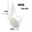 20PCS Craft Foam Cones, Polystyrene Cone Shaped Foam, Foam Tree Cones (2.2X4.2in), for Arts and Crafts, Christmas, School, Wedding, Birthday, DIY Home Craft Project. White