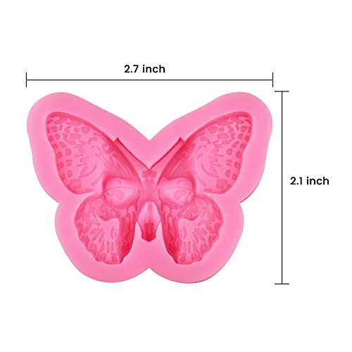 3D Skull Butterfly Resin Molds, Suitable for Candy, Chocolate, Soap Making, Mini Silicone Mold