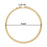 Similane 12 Pieces 6 Inch Embroidery Hoops Bamboo Circle Cross Stitch Hoop Ring for Embroidery and Cross Stitch Christmas Decoration