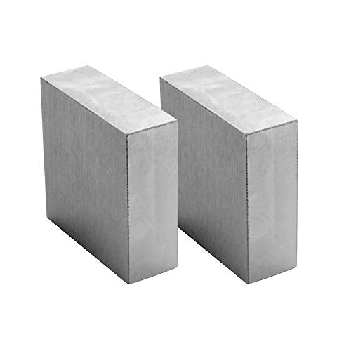 Oudtinx Steel Bench Block 2-1/2" x 2-1/2" Flat Anvil Jewelers Tool Metal Bench Block for Jewelry & Stamping(2-1/2" x 2-1/2" x 7/8")