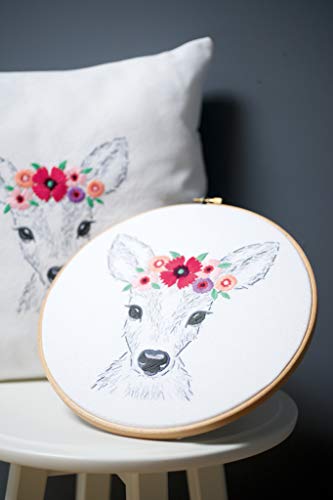 Vervaco Embroidery Kit: Deer with Flowers, 6 x 20cm, N