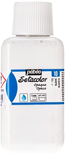 PEBEO Setacolor Opaque Fabric Paint 250-Milliliter Bottle, White