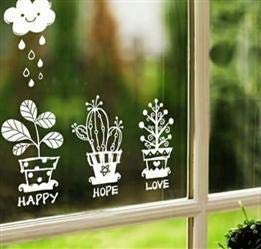 Glass Pen Window Marker: Black and White 3 Pack Jumbo- Glass Markers, Car Marker or Mirror Pen with Washable Paint - Car Windows, Mirrors, Signs