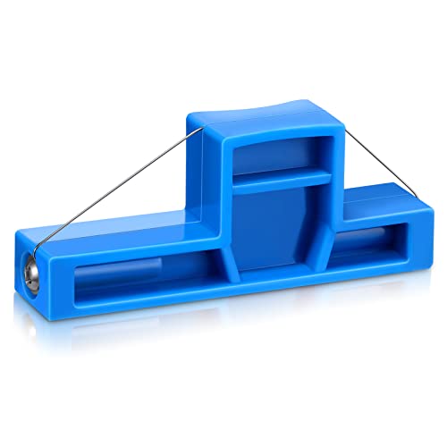 Angle Cutting Clay Tool Steel Wire Bevel Cutter Clay Trimming Tool Clay Bevel Tool Blue Plastic Ceramic Wire Cutters Small Pottery Angle Cutter for Pottery Ceramics and Sculpting, 2.7 x 1.1 x 0.4 Inch