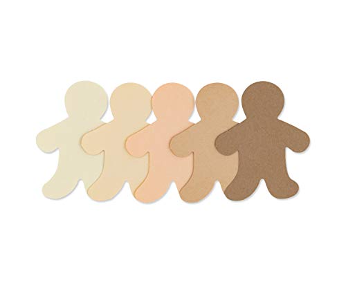 Hygloss Products People Paper Cut Outs Culturally Diverse Family, Cardstock, 2" Mini, 100 ct, 2-Inch, Assorted