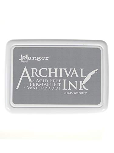 Ranger Archival Ink Pad Shadow Grey, 6.9 x 9.8 x 1.8 cm