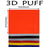 3D Puff Heat Transfer Vinyl Sheets 12"x 10" Foaming HTV Press Film Puffy Vinyl Iron on Vinyl for DIY T-Shirt Clothes Bag Pillow Textile Fabric (Red)