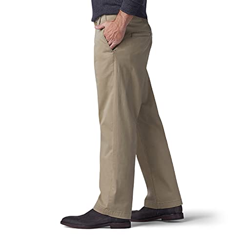 Lee Men's Performance Series Extreme Comfort Straight Fit Pant, Original Khaki, 40W x 29L