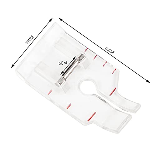 Clear View 1/4" (Quarter Inch) Patchwork Sewing Machine Quilting Presser Foot Fits Most Low Shank Snap-On Singer, Brother, Babylock, Euro-Pro, Janome, Kenmore, White, Juki, New Home and More