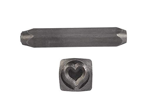 HimaPro One Pound Brass Metal Stamping Ball Pein Hammer with a complimentary heart stamp