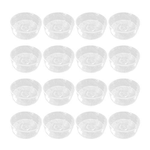 SUPVOX 100 PCS Empty Clear Plastic Candle Containers Mold for Candle Making - Circle