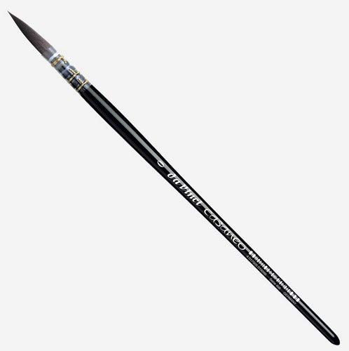da Vinci Watercolor Series 498 Casaneo Paint Brush, Round Quill New Wave Synthetics, Size 0