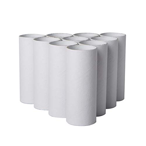 30 Pack Craft Rolls - Round Cardboard Tubes - Cardboard Tubes for Crafts - Craft Tubes - Paper Tube for Crafts - 1.57 x 3.9 Inches - White